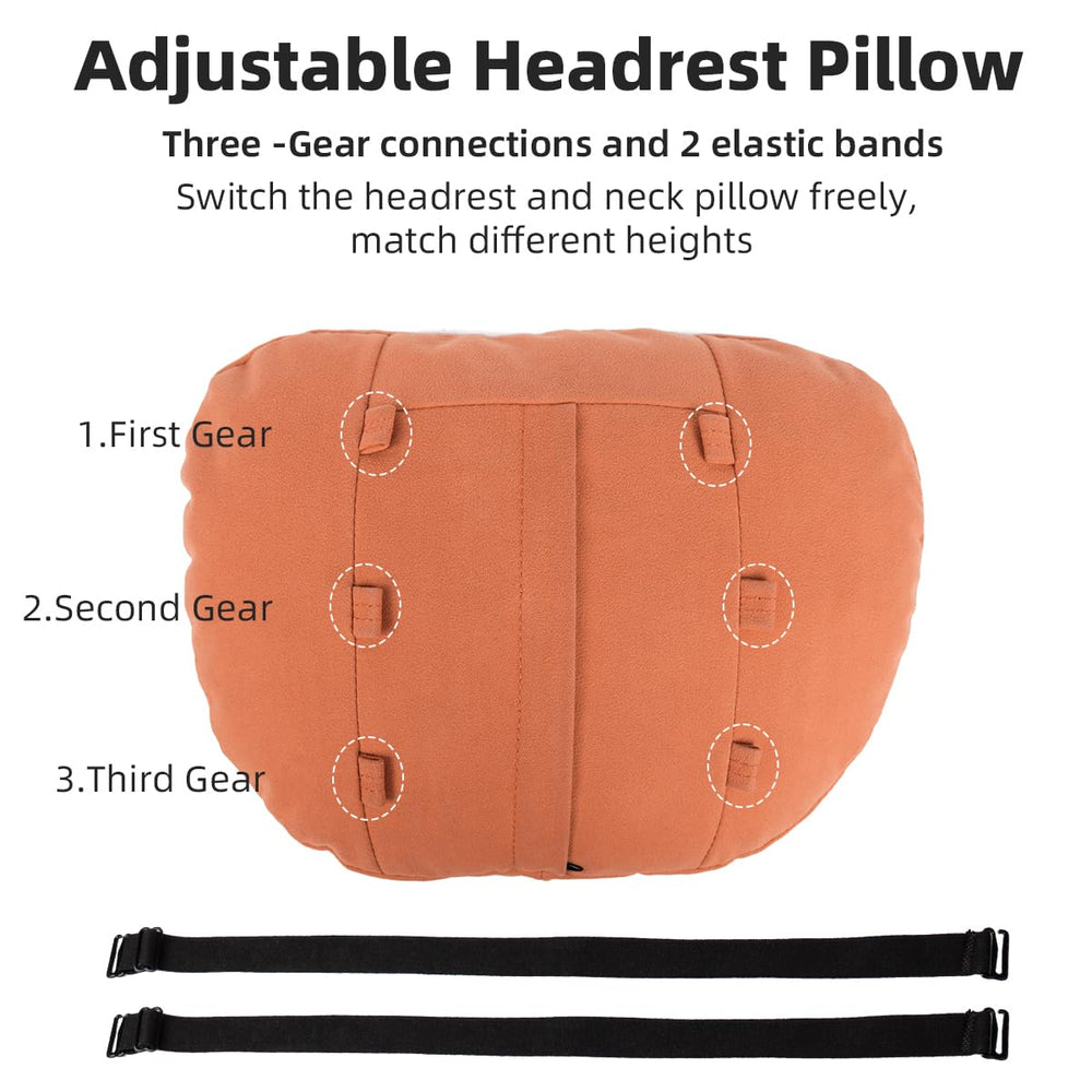 Phxoinu pillow used on an office chair illustrating better posture and convenience