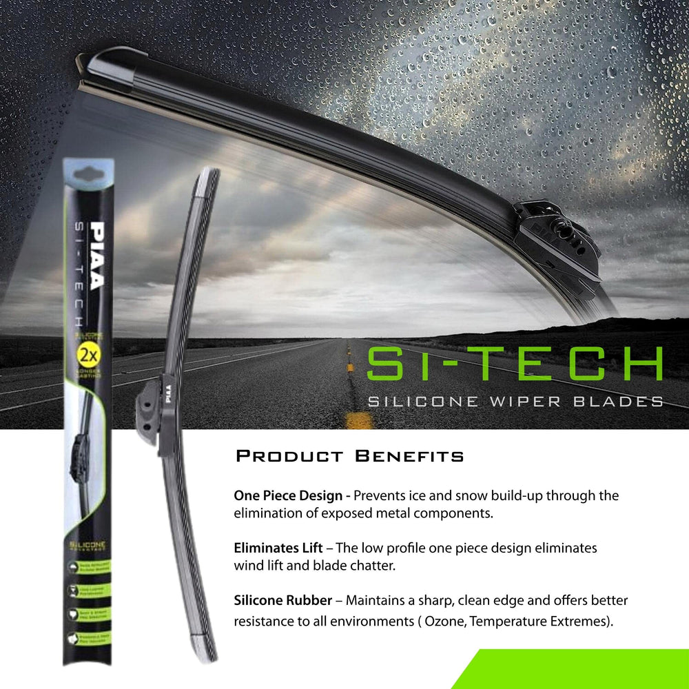 Piaa silicone edge closeup highlighting streak-free wiping benefit