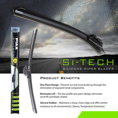 Piaa silicone edge closeup highlighting streak-free wiping benefit
