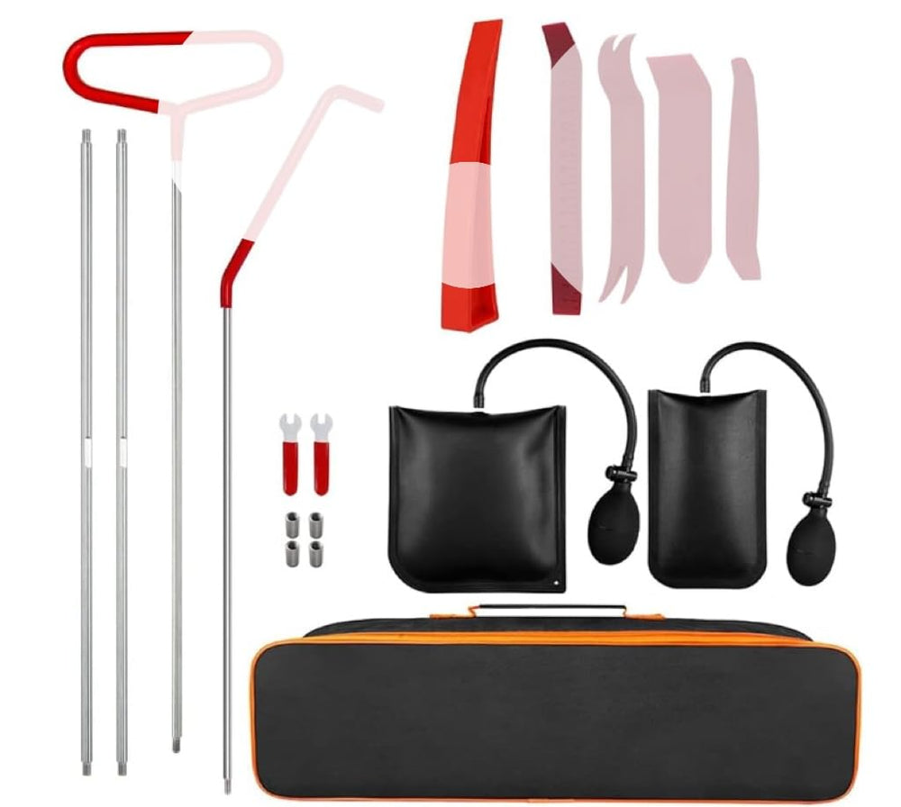 Pibkay kit front overview showing organized 18-piece set and storage case, protects panels