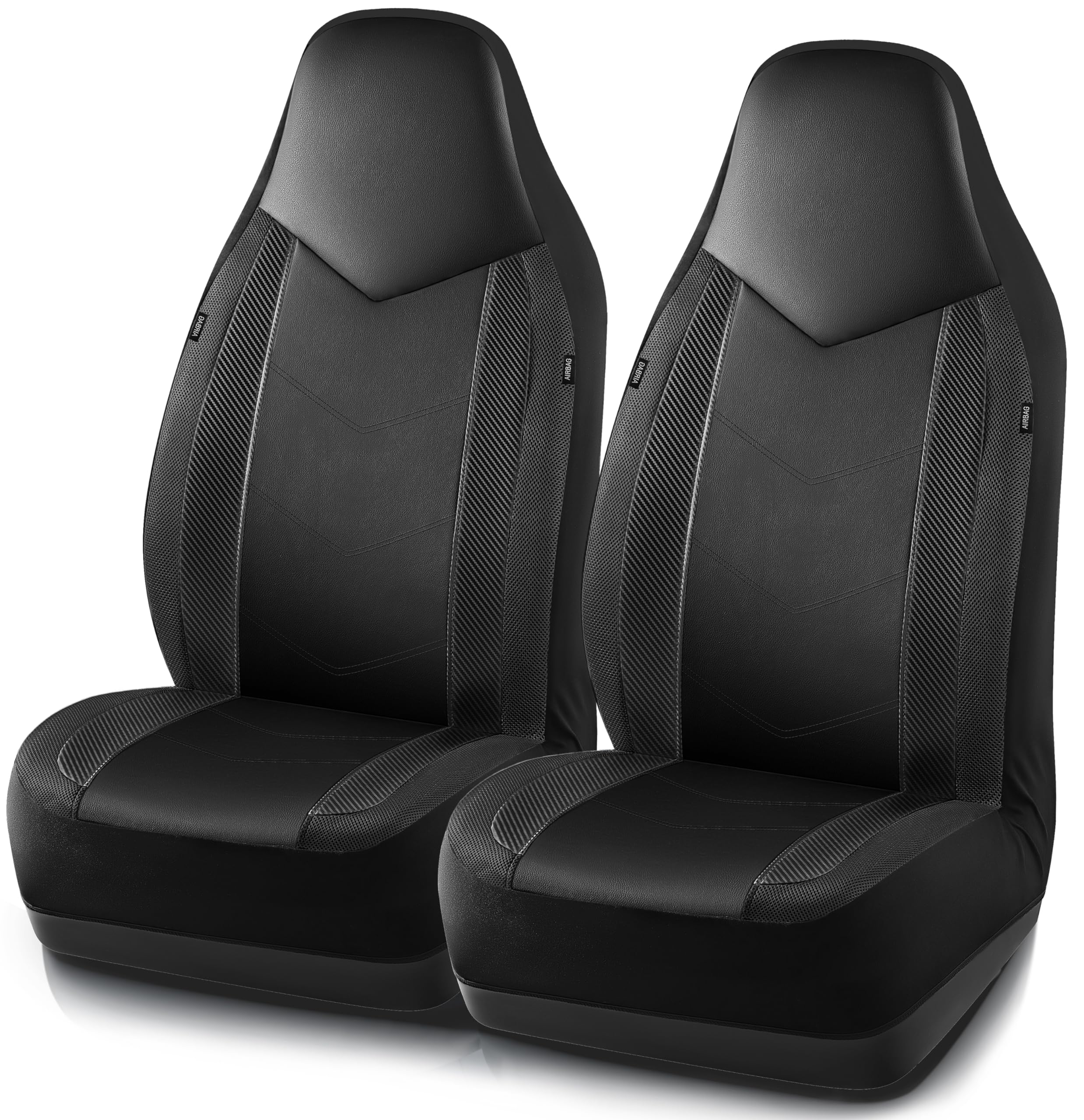 PIC AUTO full front seat covers showing sporty look and protective benefit