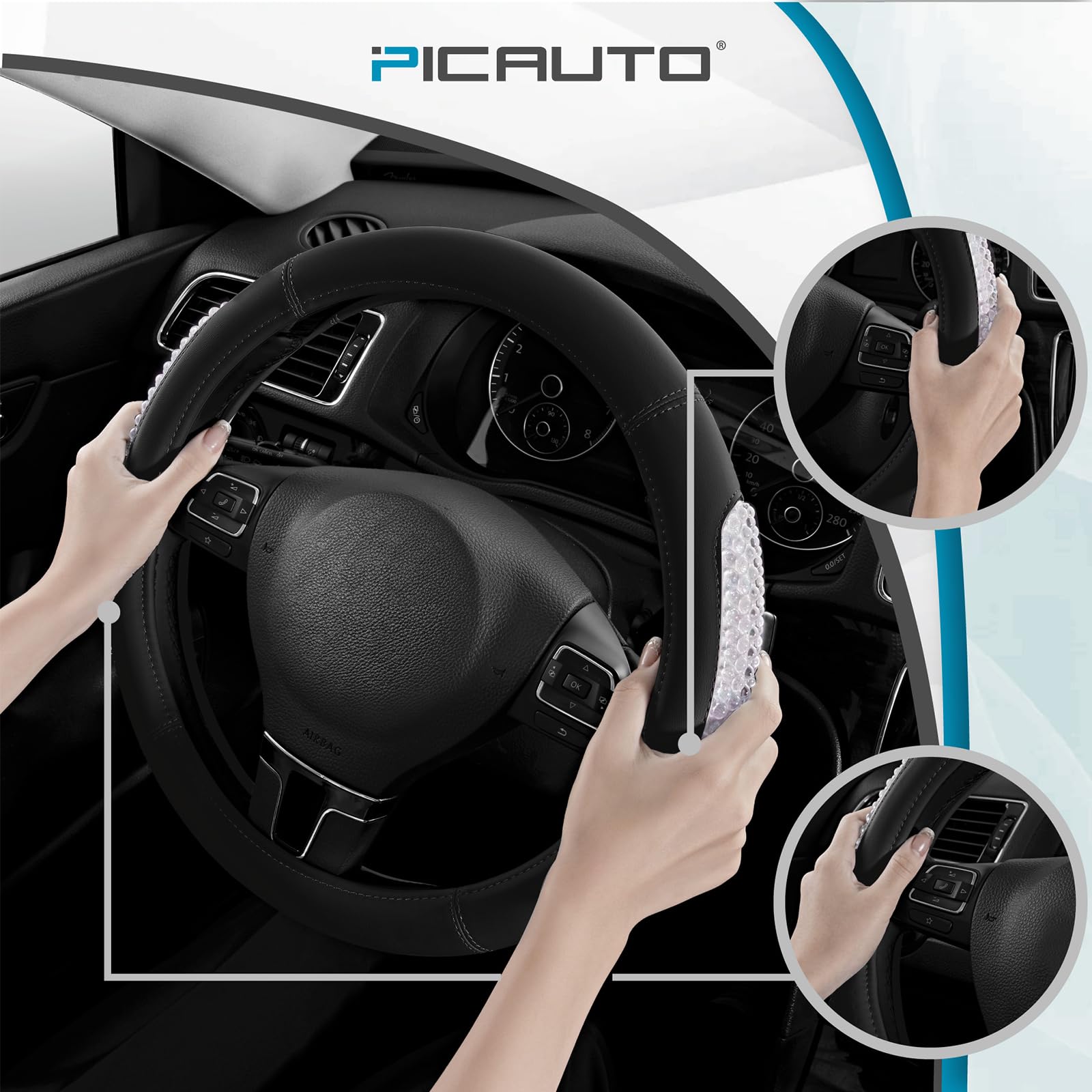 PIC AUTO side profile showing cover thickness and comfortable hand padding