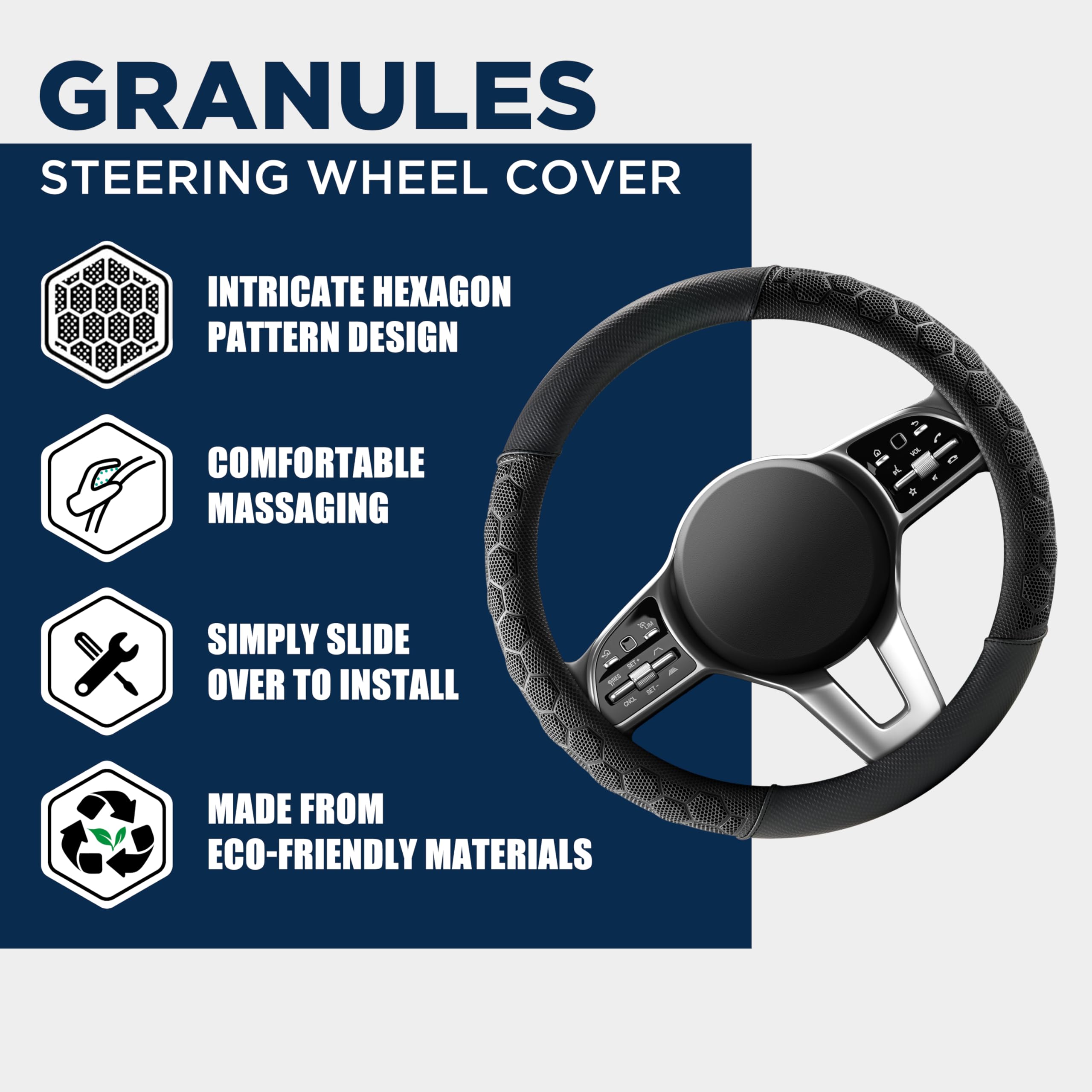 PIC AUTO detailed shot of grained leather stitching for durability