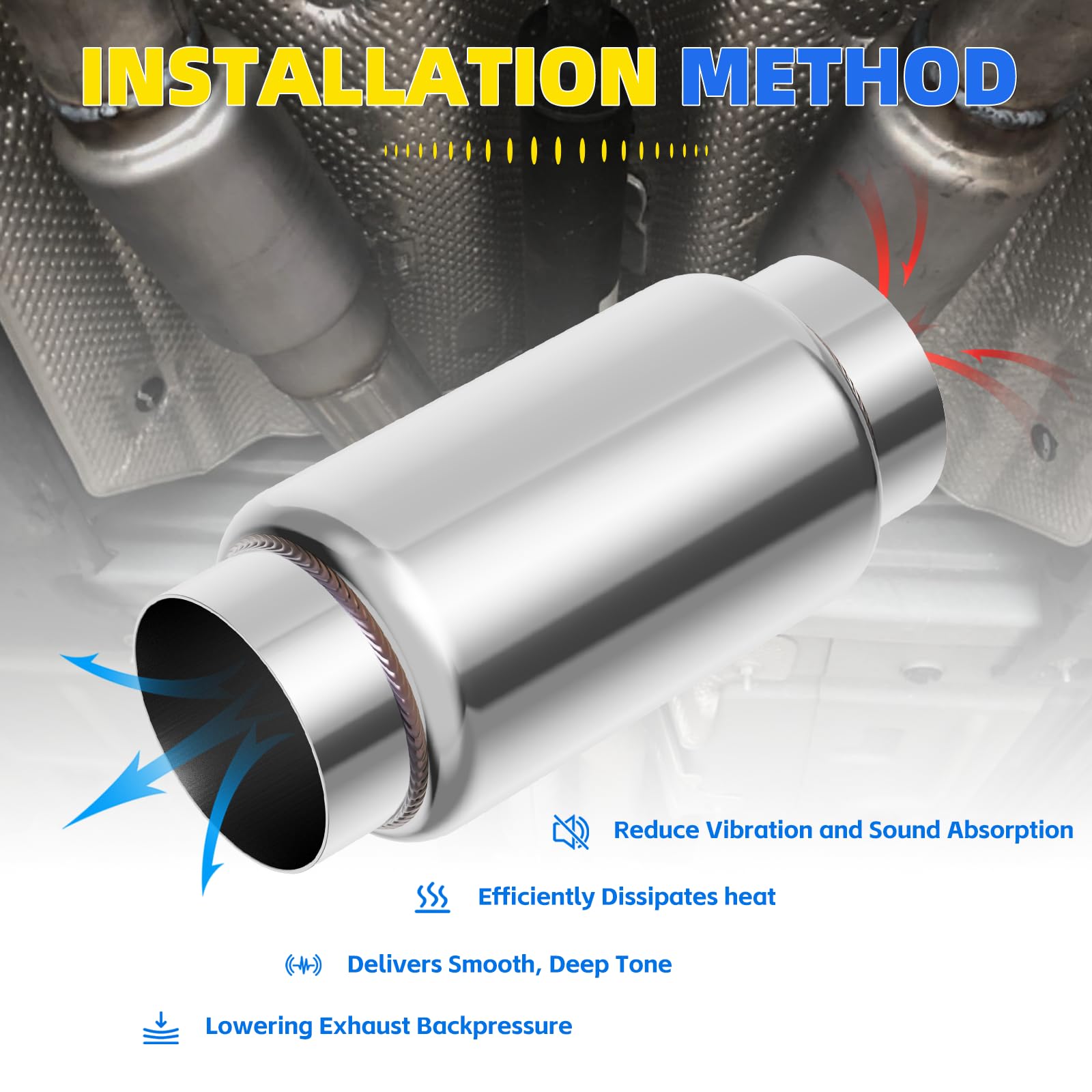 Piclafe installed on vehicle tailpipe reducing drone while maintaining flow