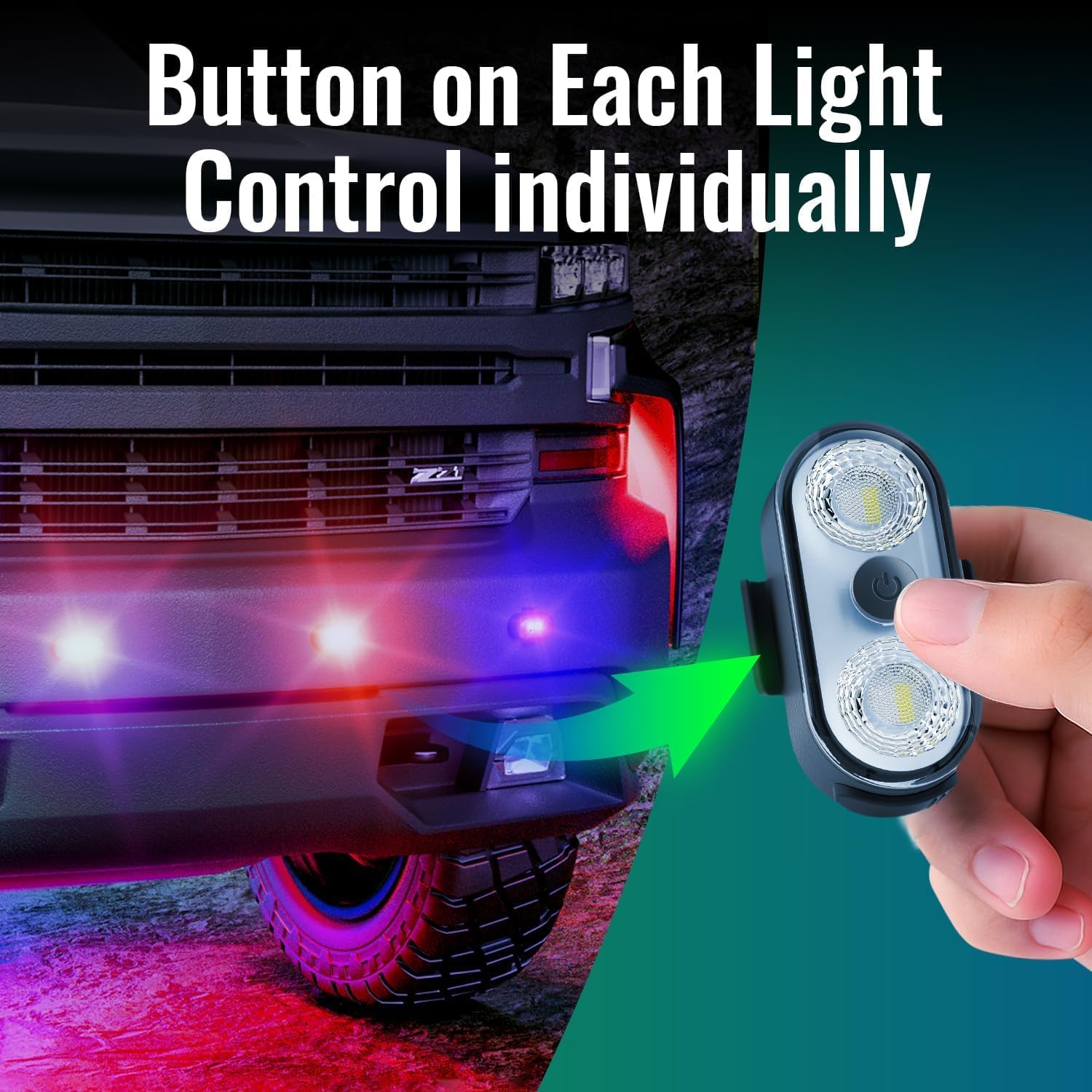 PidZoom attached to motorcycle frame emitting color, boosts visibility and style