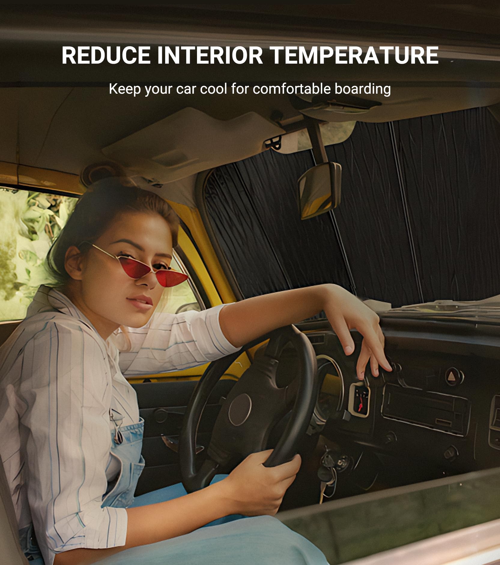 Pigenius AstraGuard installed protecting Lexus IS dashboard and steering wheel from sun