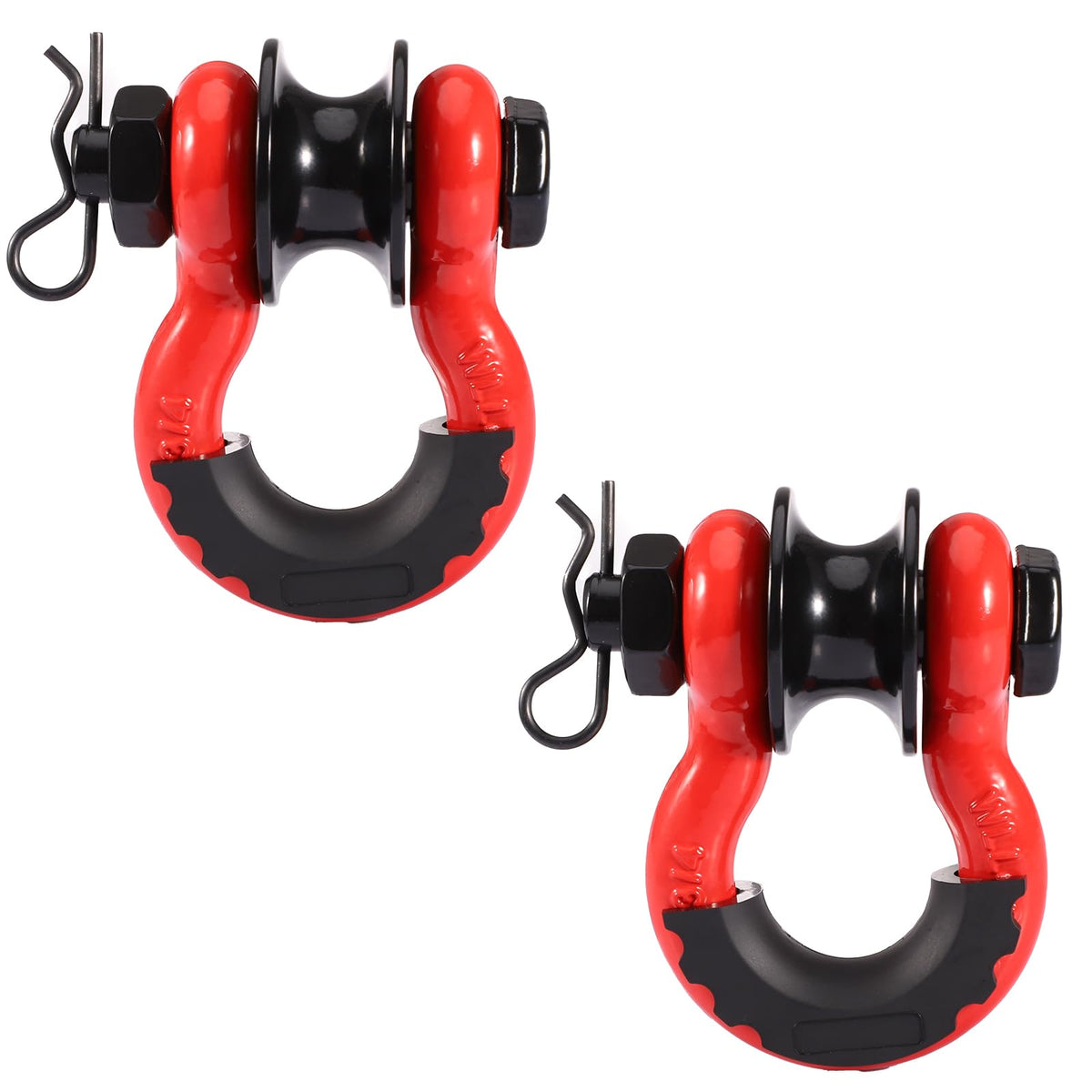 Pilida front packaging showing red shackles and tow kit, durable and ready
