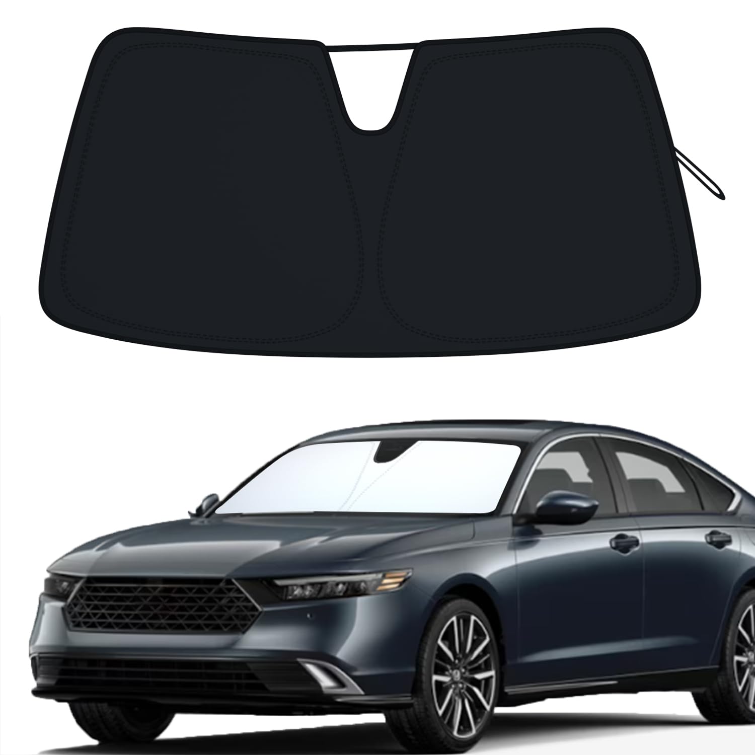 PIMCAR front view sun shade for Accord, offers full windshield protection