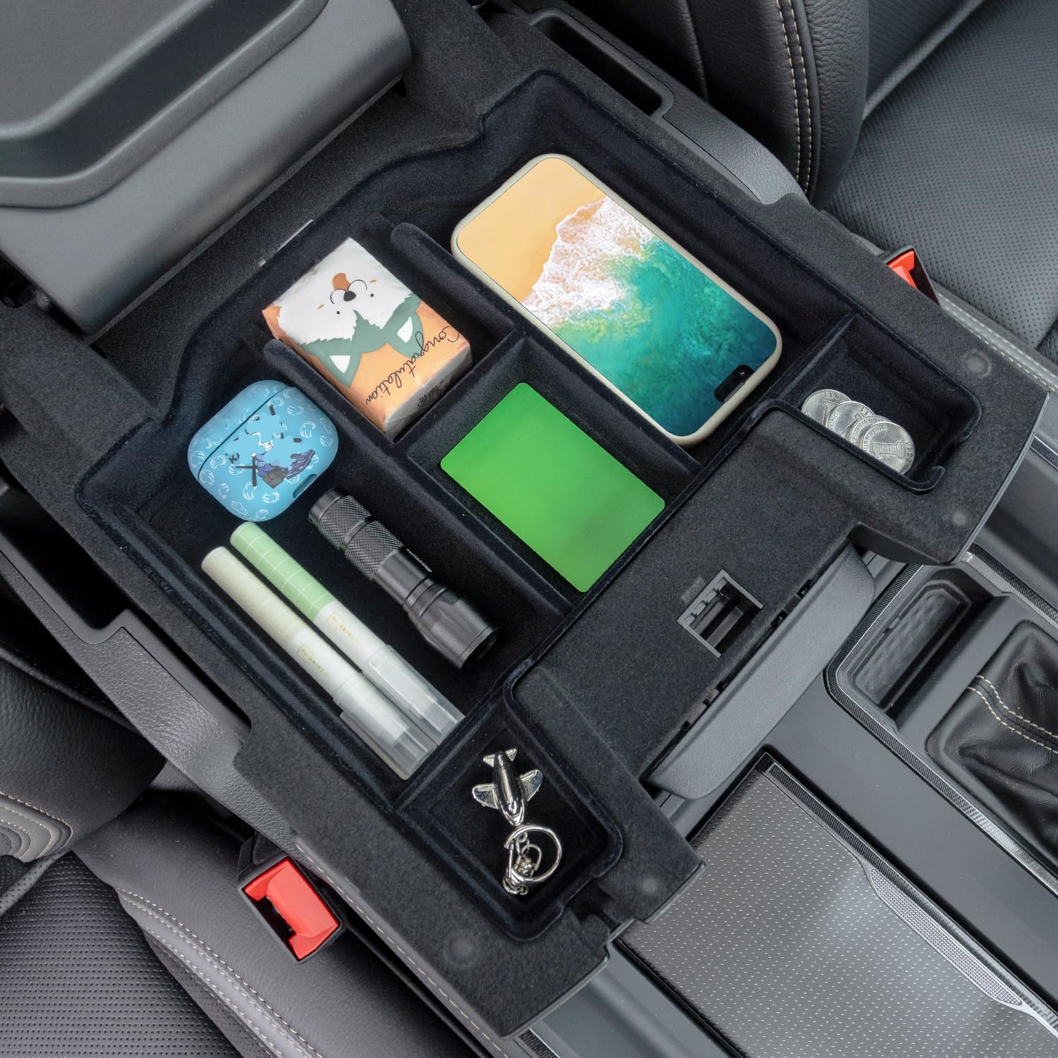 PIMCAR lifestyle truck interior displays organized console on the road
