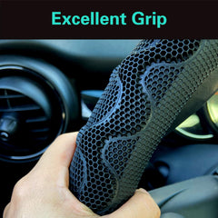 PINCTROT installed on steering wheel in car, improves comfort and control