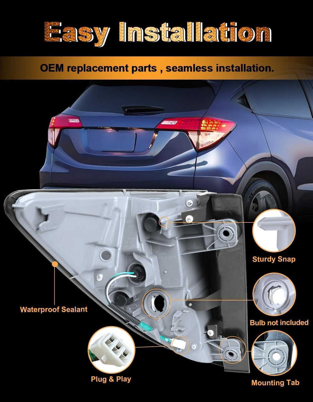 Pinkomoto mounting and connector detail demonstrating plug-and-play installation