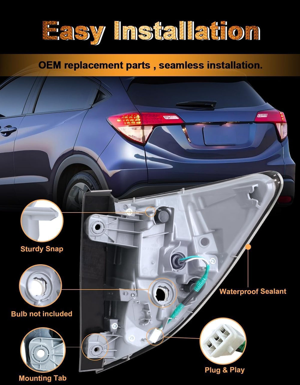 Pinkomoto side profile mounted on HR‑V demonstrating seamless body alignment