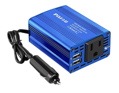 PiSFAU 150W front view showing AC outlet and USB ports, offers versatile charging