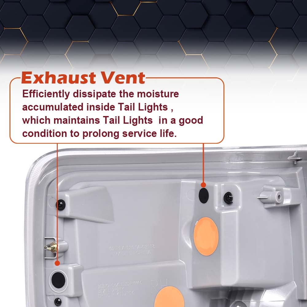 PIT66 tail light held in hand to show scale and lightweight ABS construction