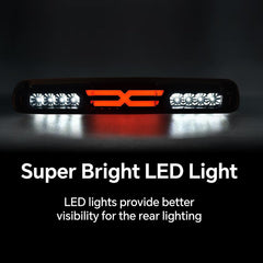 PIT66 third brake light lens close-up showing impact-resistant clarity