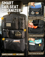 Pitozer open compartments holding bottles and toys for quick access