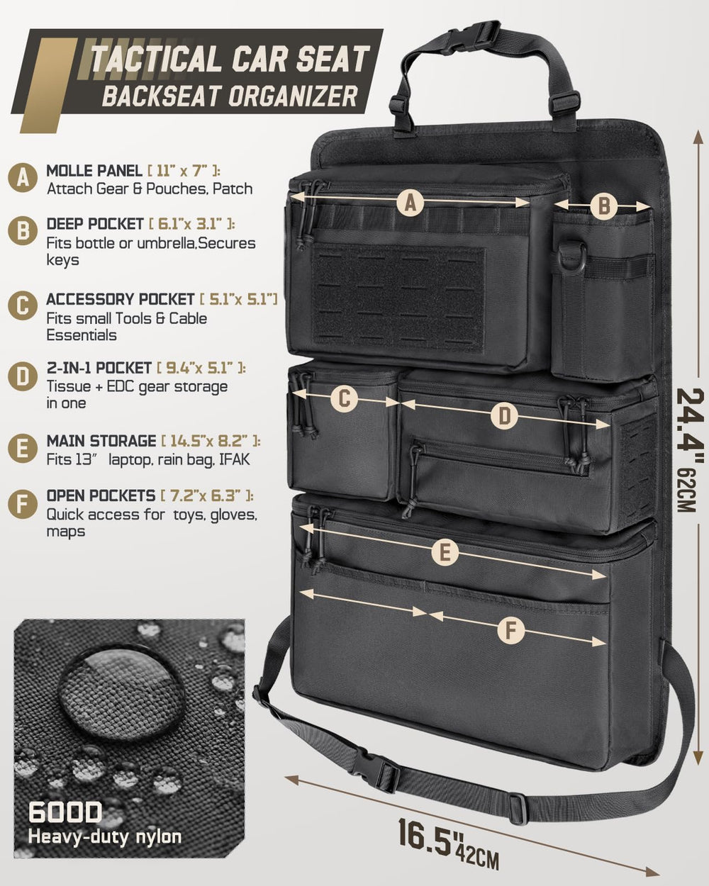 Pitozer close-up of zippered pocket keeping valuables secure and organized