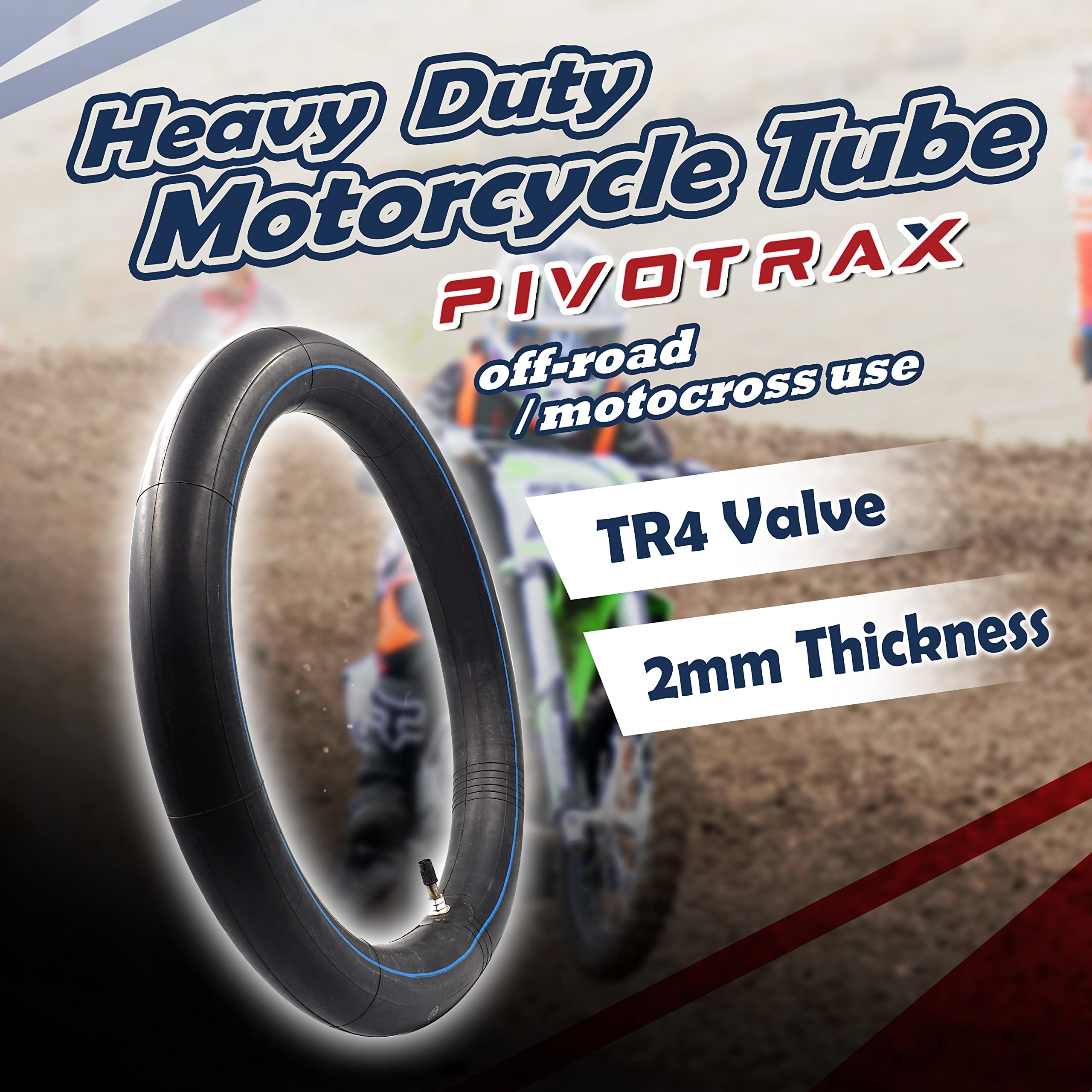 PIVOTRAX TR4 straight metal valve close-up for reliable inflation and leak resistance