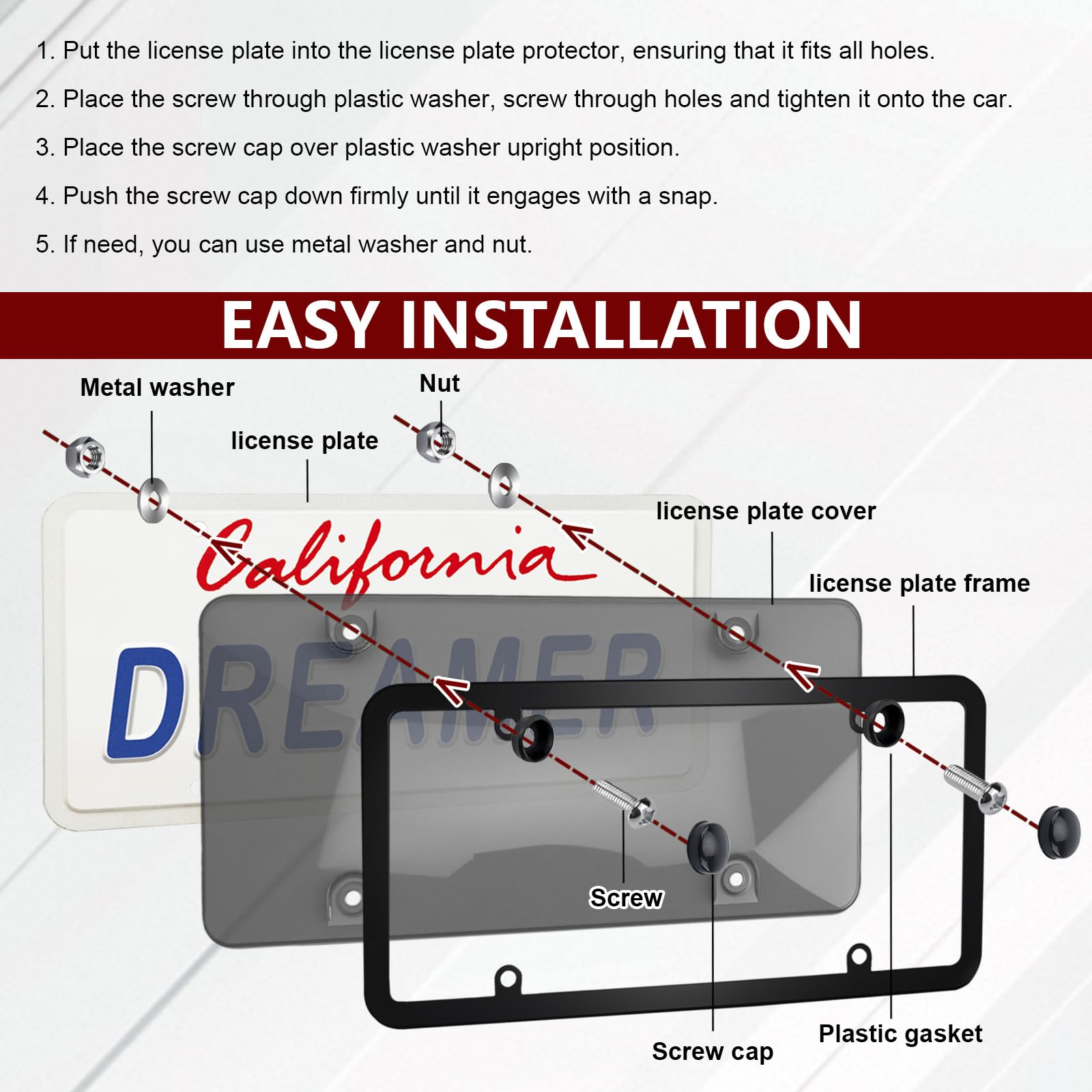 PLALEI installed on a sedan rear displaying clean protection and visibility