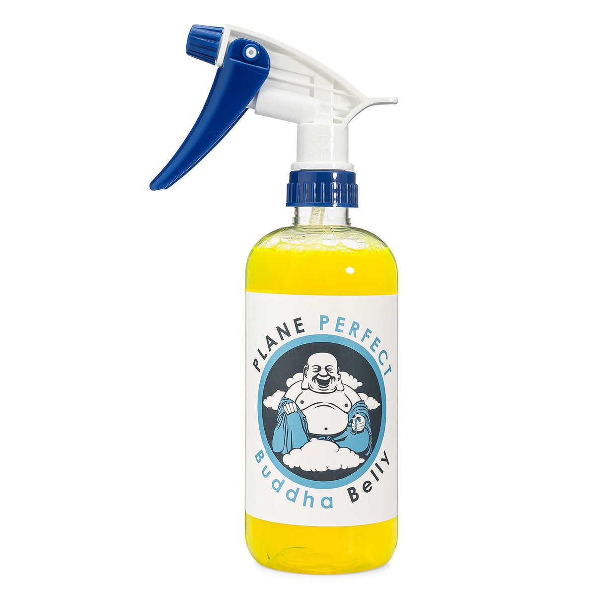 Plane Perfect front label on 16oz bottle showing product identity and benefits