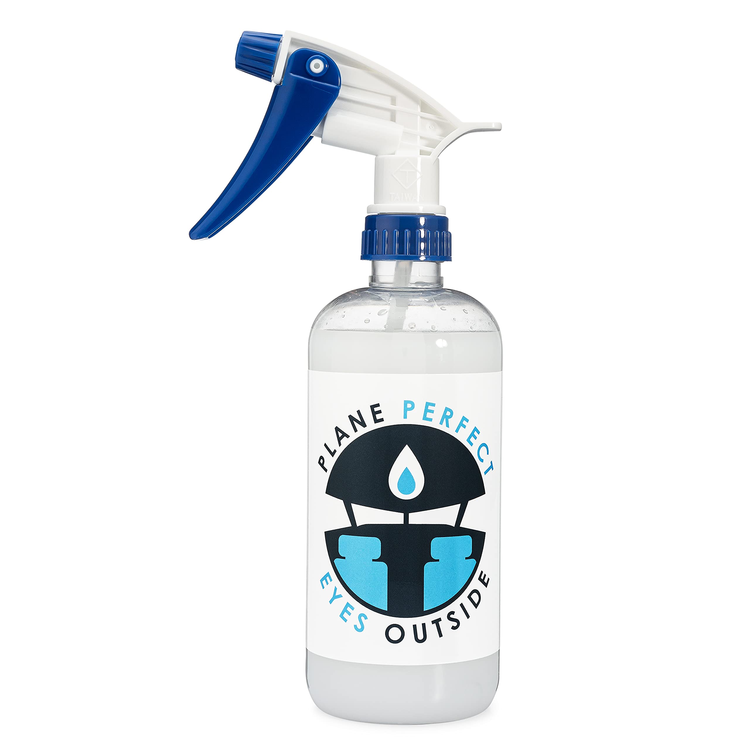 Plane Perfect front packaging shows label and clear benefit for visibility