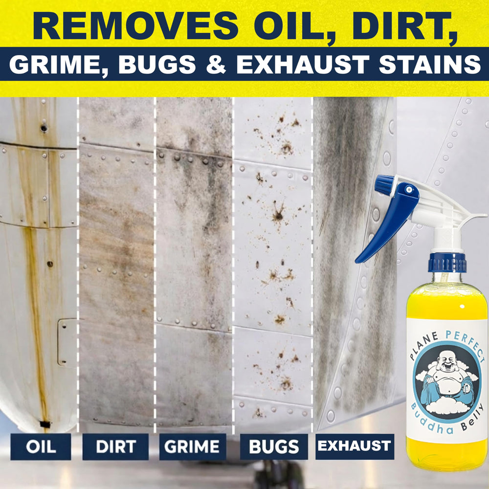 Plane Perfect used on RV exterior maintenance for tough stain removal