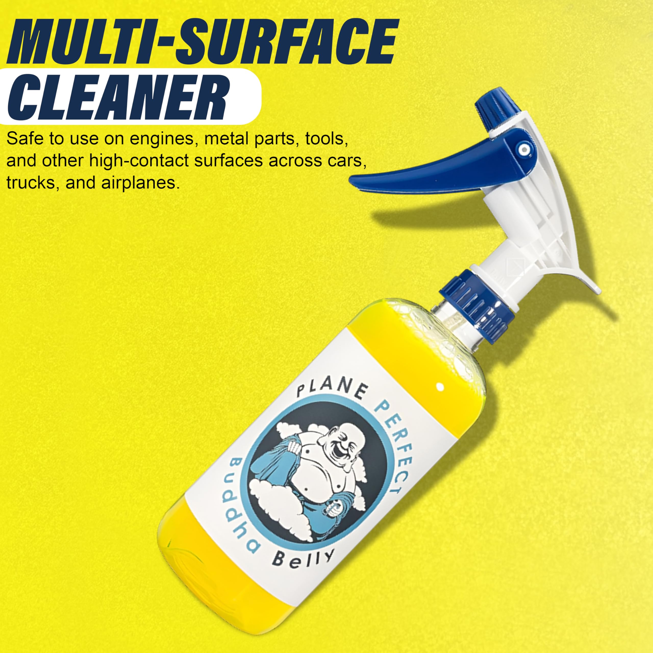 Plane Perfect bottle on workshop shelf ready for on-the-go maintenance
