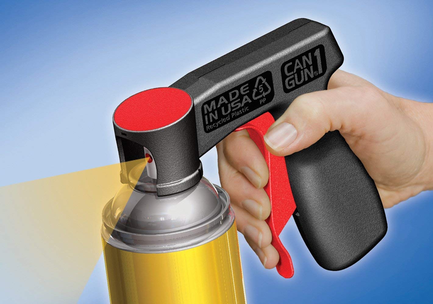 Plasti Dip Can-Gun close-up showing ergonomic trigger for comfortable control