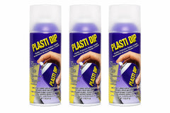 Plasti Dip clear 3-pack front cans showing labels and size for easy selection and storage