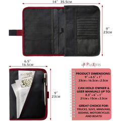 PlusXpres clear ID pocket detail showing visible card protection benefit