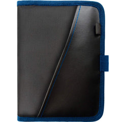 PlusXpres front view closed in blue showing compact protection and quick access