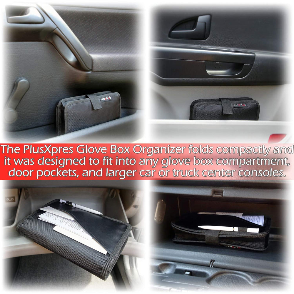 PlusXpres main pocket holding owner manual for protected storage