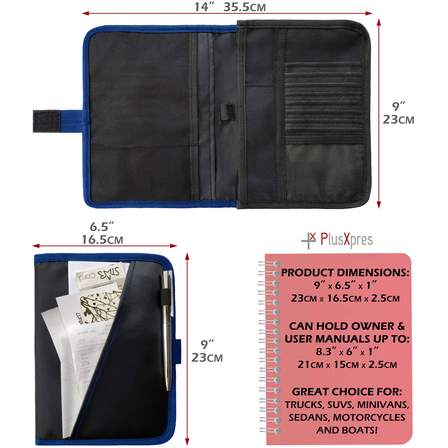 PlusXpres vinyl ID pocket showing clear card protection and visibility
