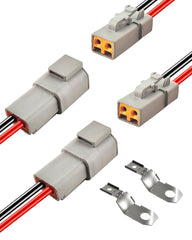 PLUXPAER front view of 2-pack connectors showing packaged set and accessories for easy identification
