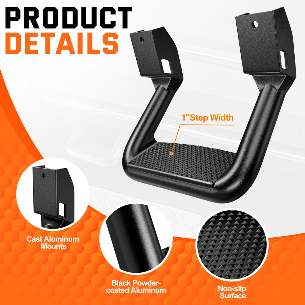 PM PERFORMOTOR textured step surface offering improved non-slip traction
