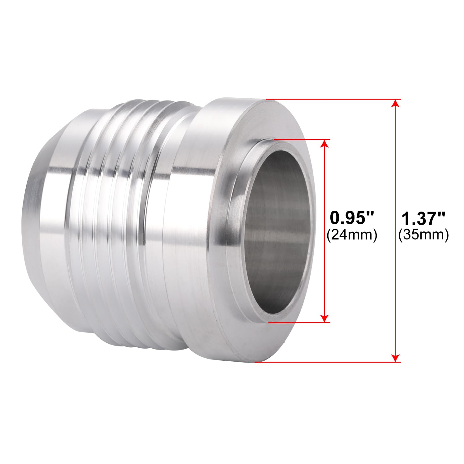 Podavelle thread detail highlighting 16AN precision machining and leak resistance