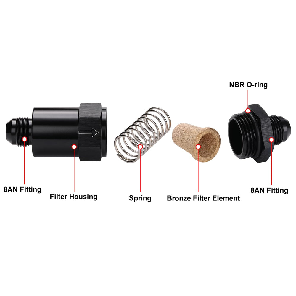 Podavelle installed in engine bay demonstrating secure fit and high flow protection
