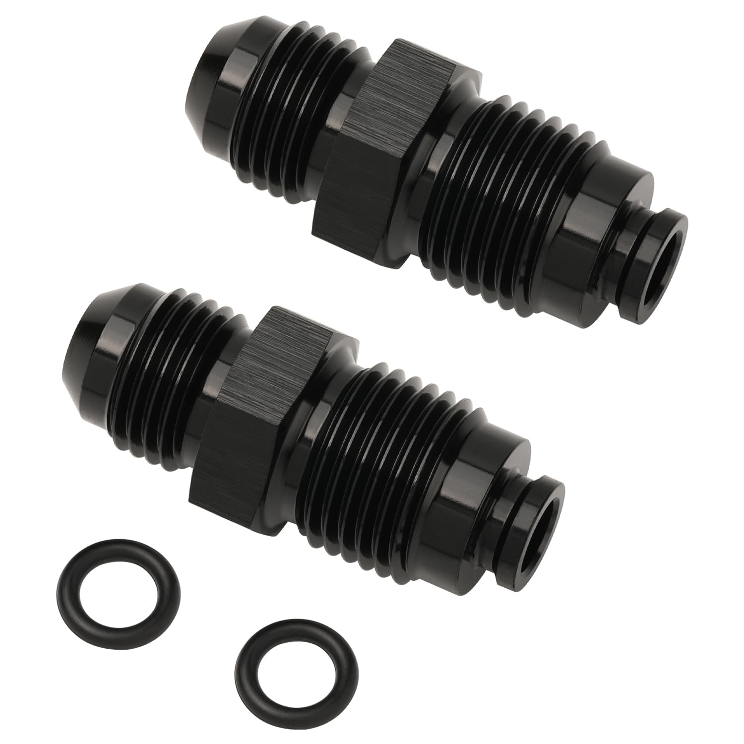 Podavelle adapter front profile showing black anodized finish and shape for easy identification and durability