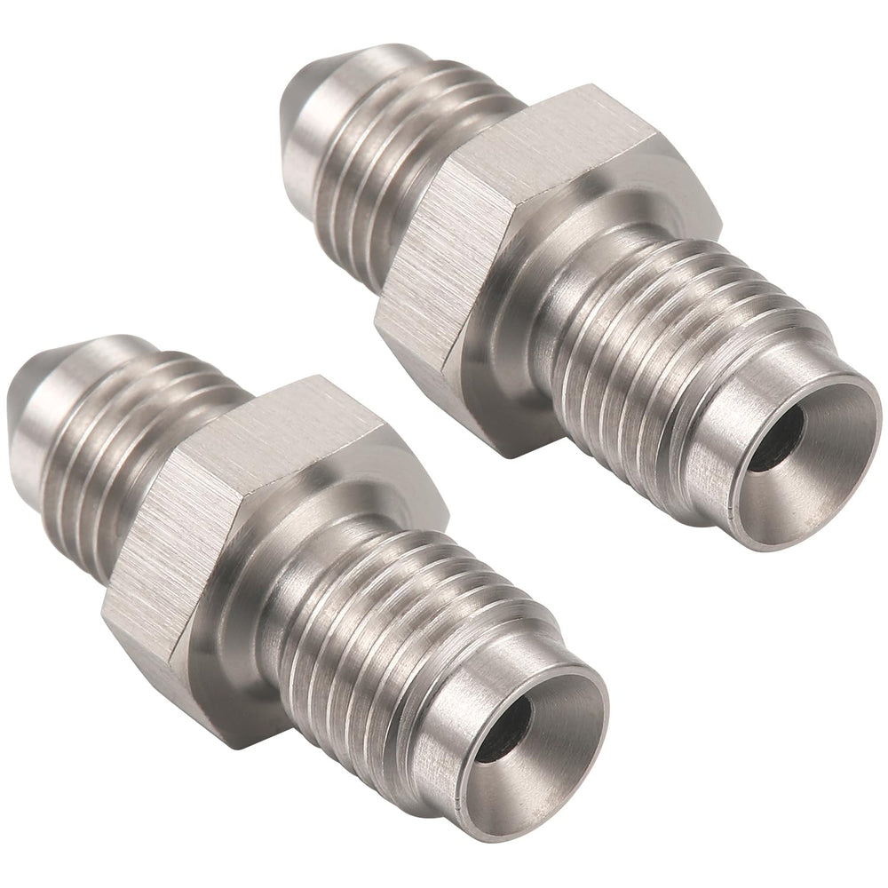 Podavelle adapter front view showing AN3 to 3/8-24 connection and durability