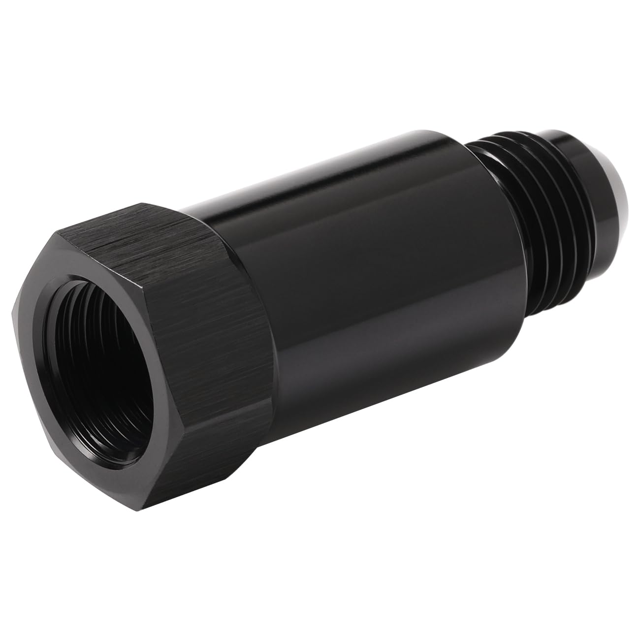 Podavelle inline AN8 valve installed in vent hose demonstrating proper venting and rollover protection