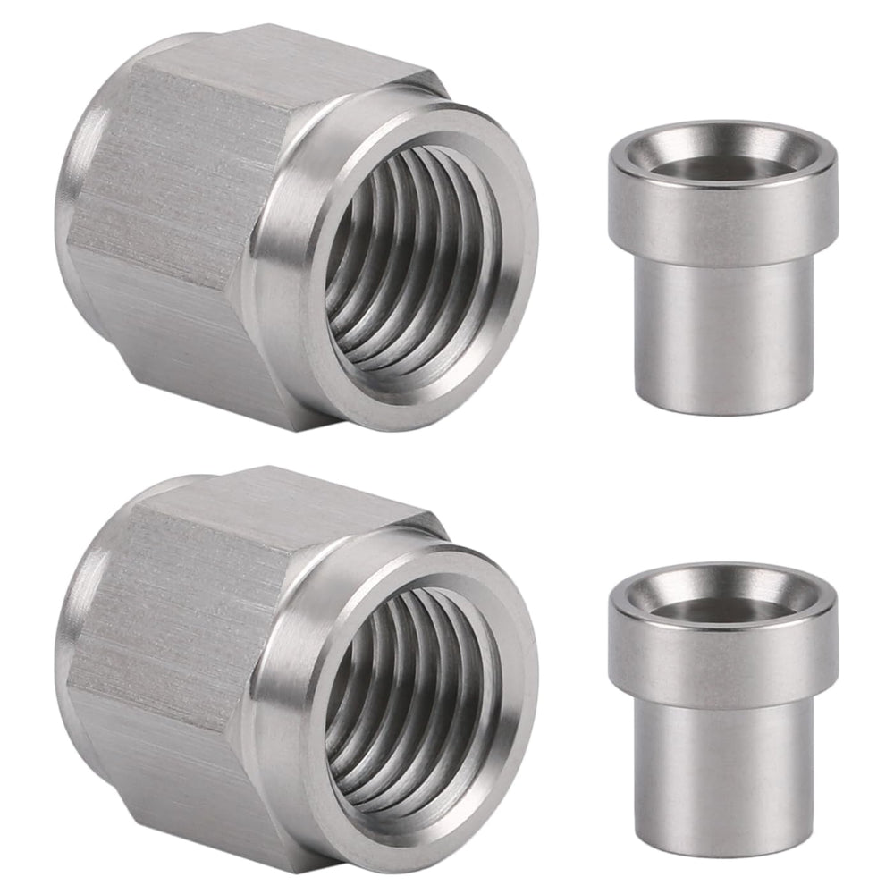 Podavelle front view showing two nuts and two sleeves, clear product overview