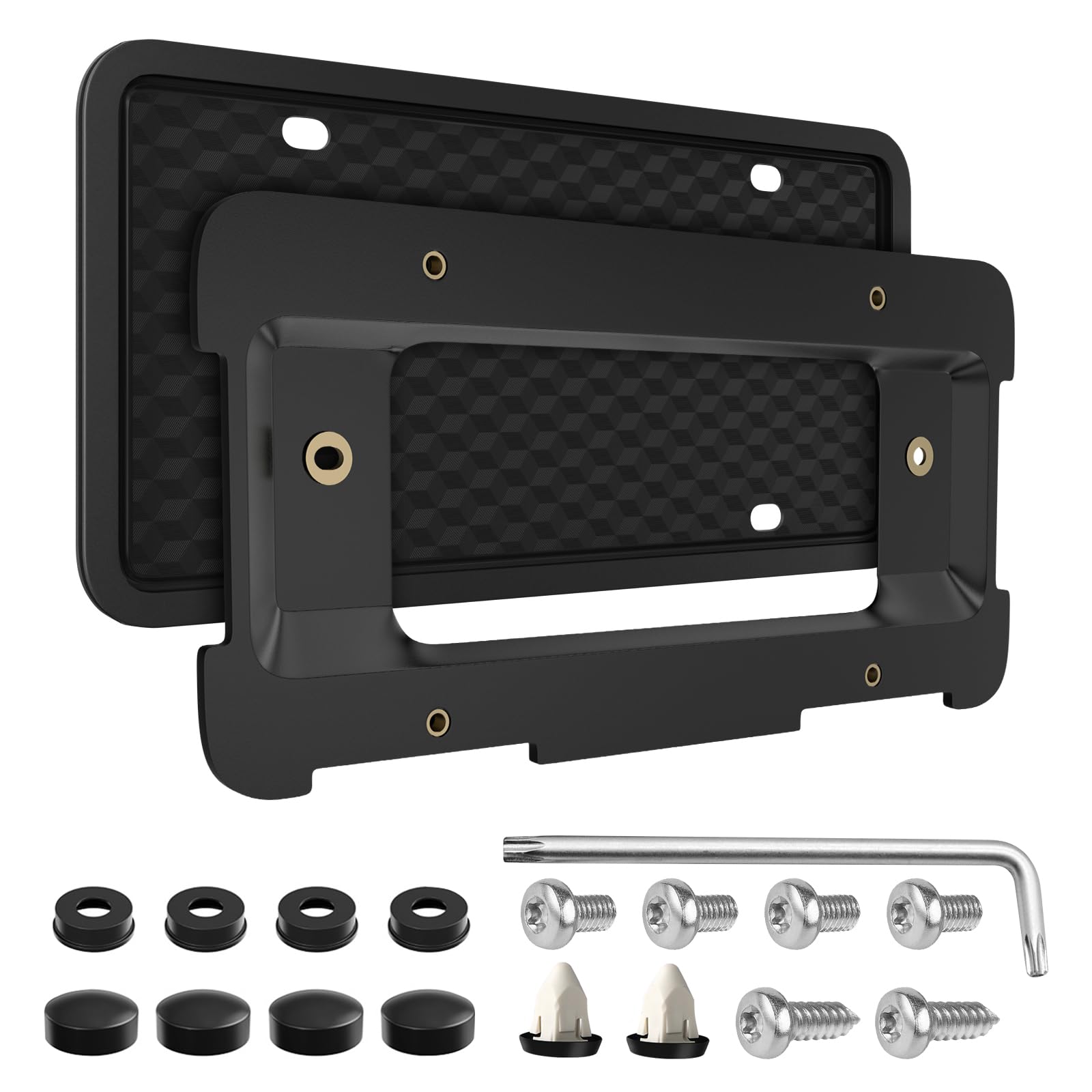 Podestaa front view bracket on neutral background showing fit and clean black finish