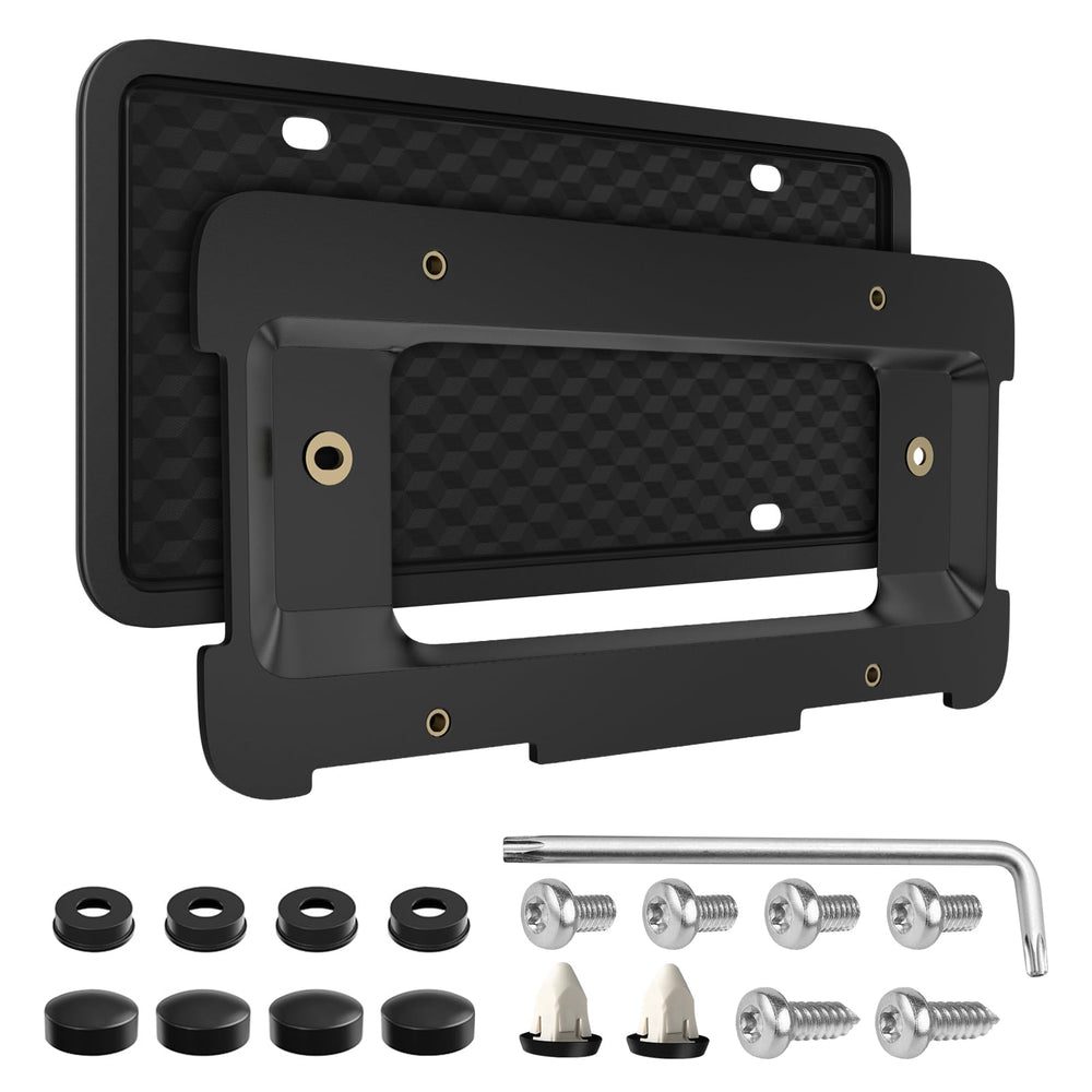 Podestaa front view bracket on neutral background showing fit and clean black finish
