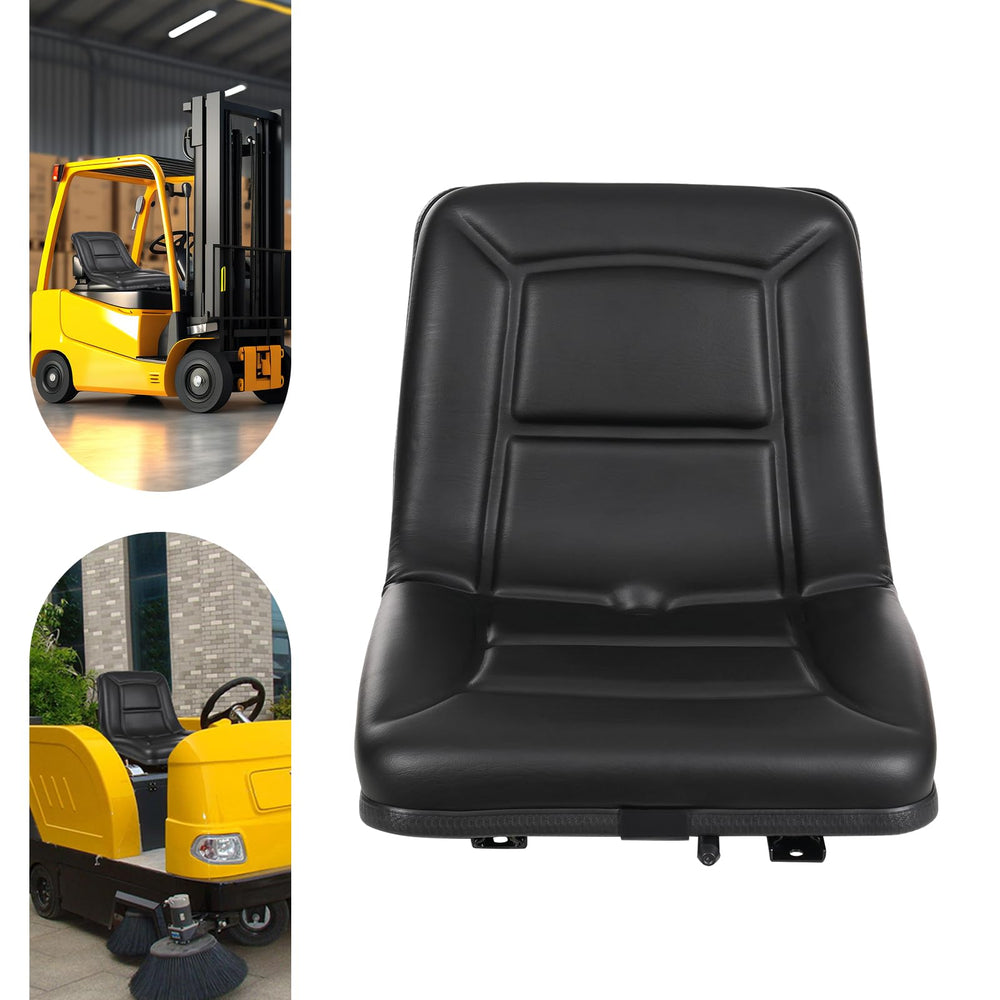 Poggyyi seat installed in a tractor cab providing upgraded support during long shifts