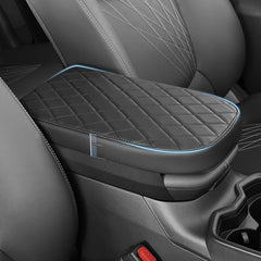 POKSRI front view showing fit and clean replacement for RAV4 armrest