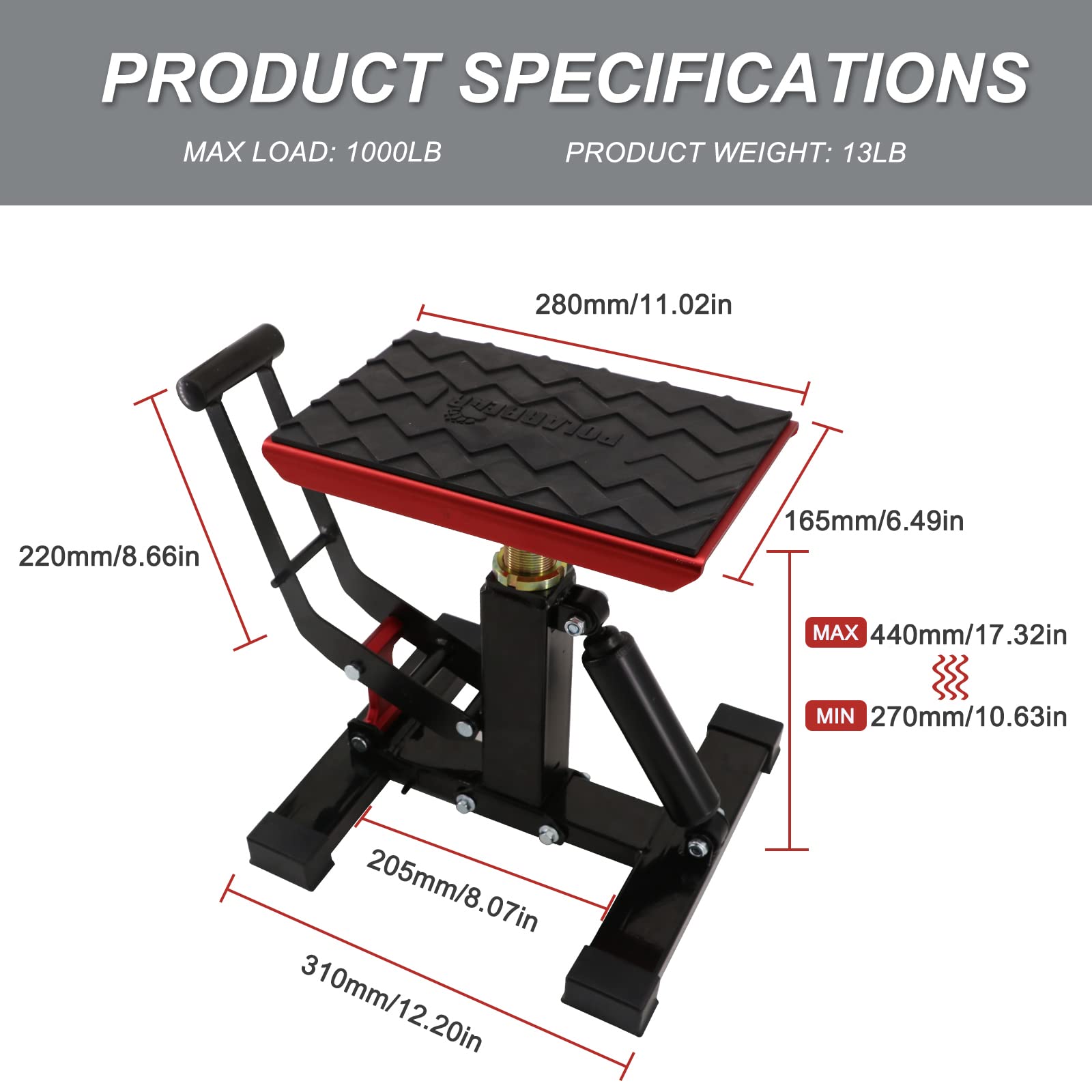 POLARBEAR adjustable top plate height being set for precise bike fit