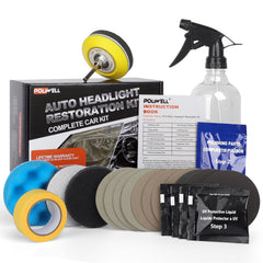 POLIWELL front packaging showing kit contents and clear instructions for easy restoration