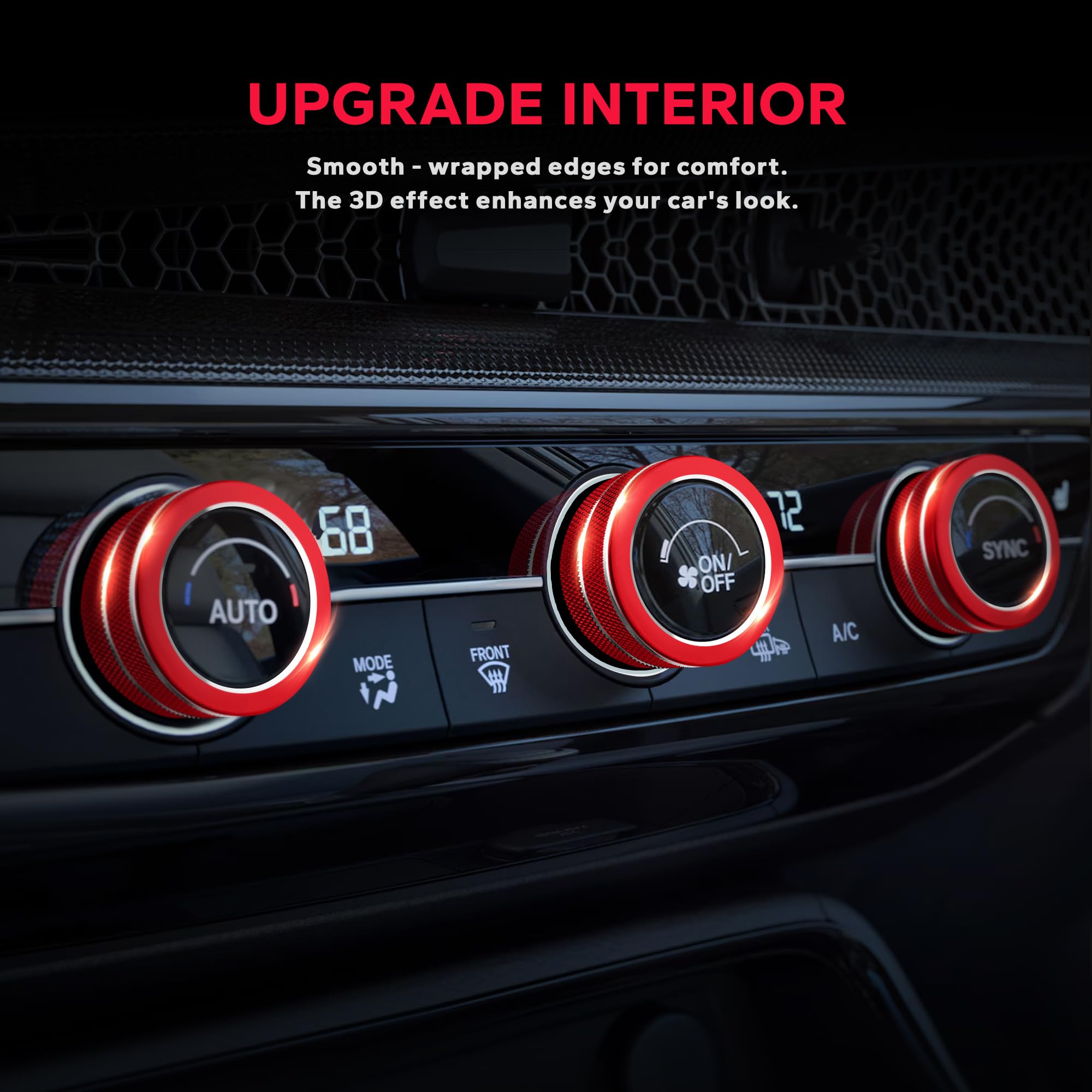 Polodunn audio knob detail with textured edge improving control