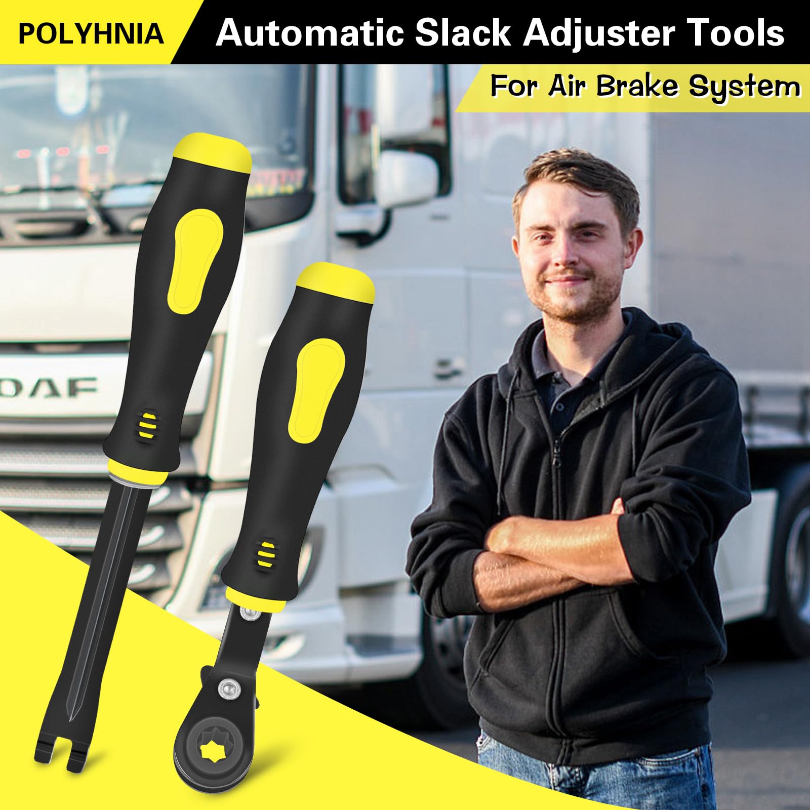 POLYHNIA fork release close-up highlighting secure tensioner button disengagement