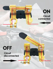 Ponzkoe close-up of knife blade contact offering durable conductivity